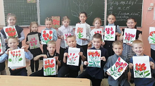 Букет тюльпанов для мамы